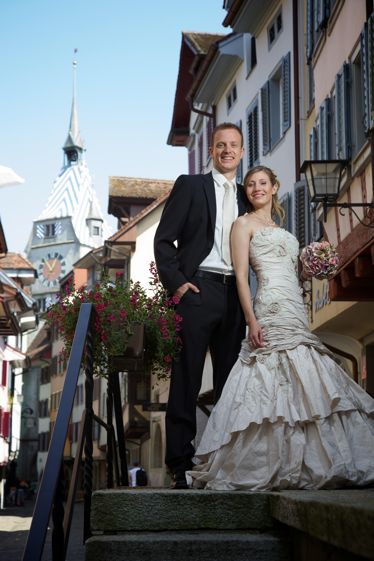Hochzeit in Zug Hochzeitsfotograf Zytturm